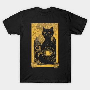Black Cat Tarot T-Shirt